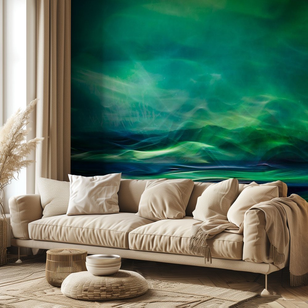 Ethereal Green Waves