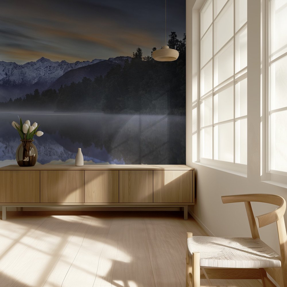 Misty Mountain Reflection