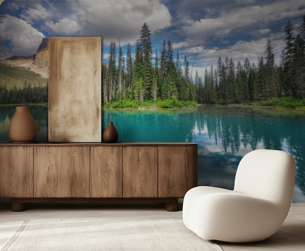 Turquoise Lake Reflection