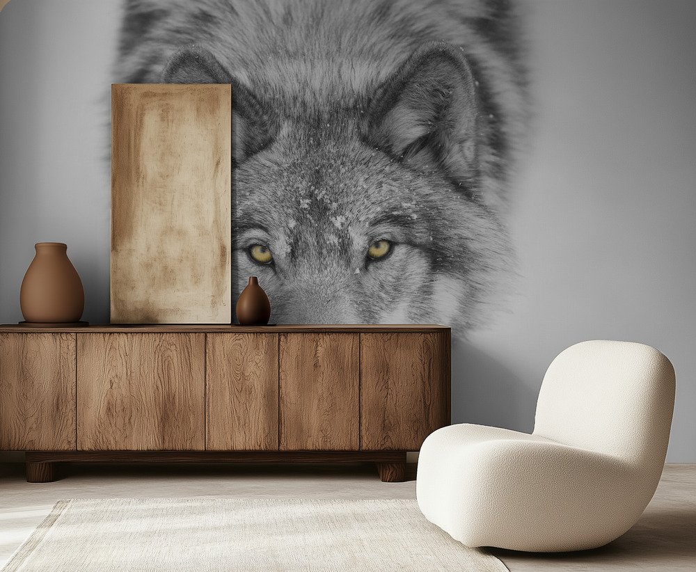 Yellow Eyed Wolf Gaze