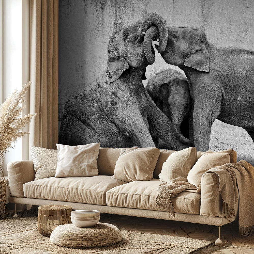 Playful Elephant Calves