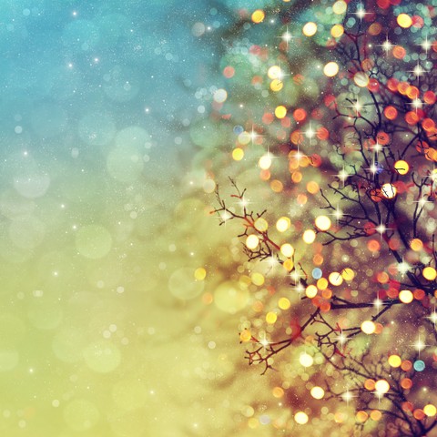 Abstract christmas lights
