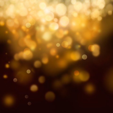 Festive abstract background with bokeh defocused lights and stars
