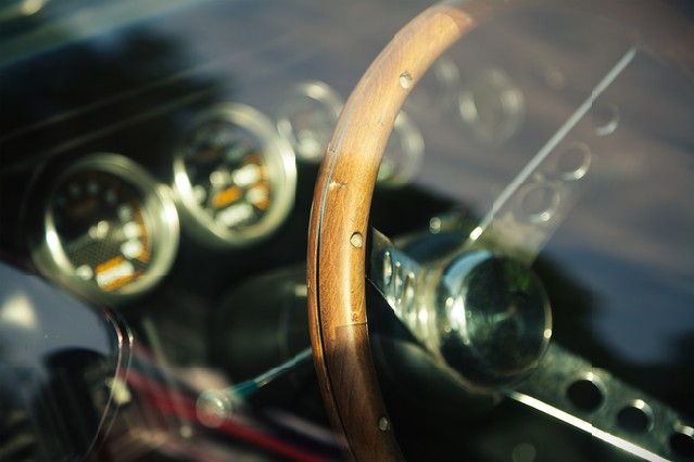 Interior photo of the American classic car