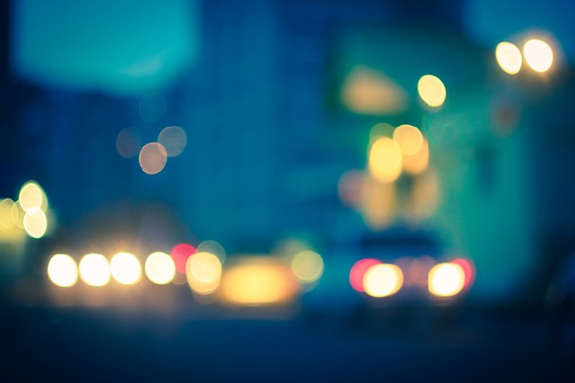 Street Lights Out Of Focus