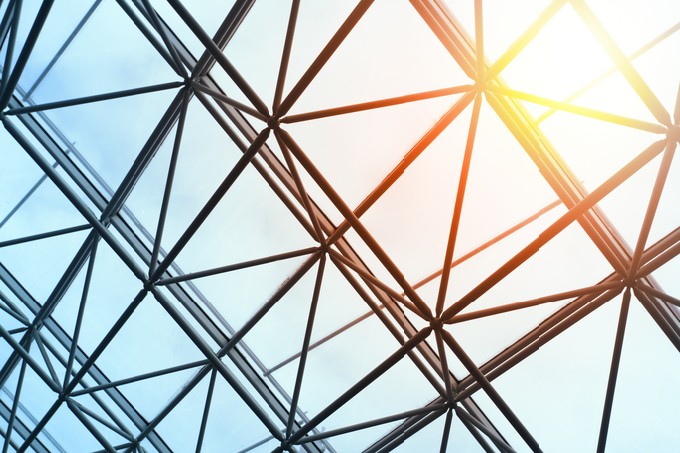 Skylight window - abstract architectural background
