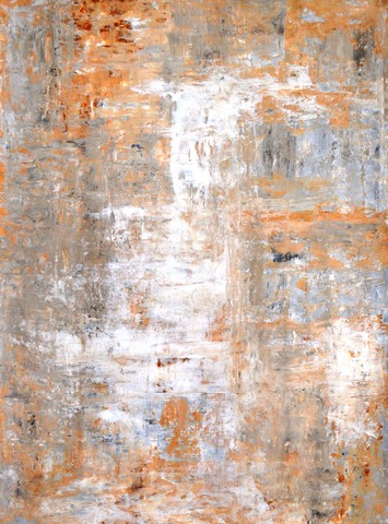 A Brown and Grey Abstract Art Painting