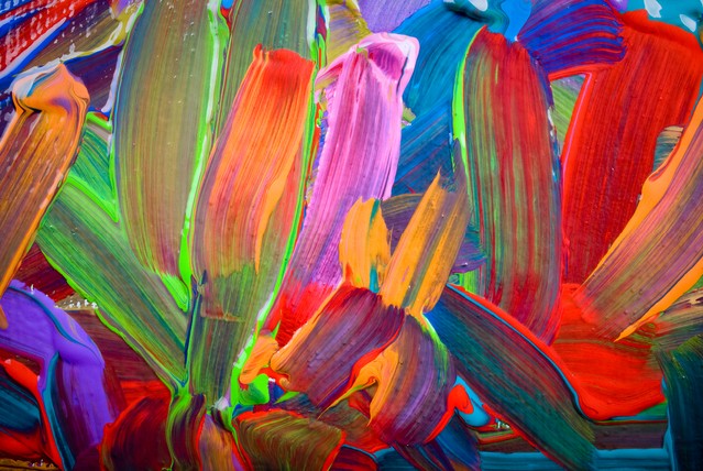 Abstract art backgrounds, Hand-painted 3