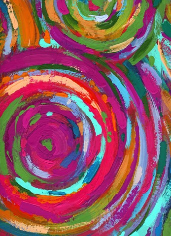 Acrylic painting abstract purple texture background