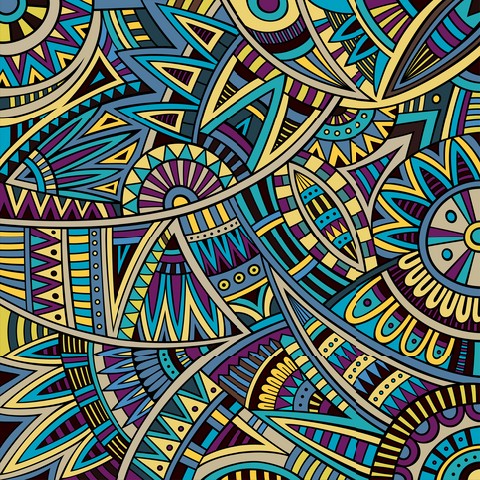 Abstract tribal ethnic background pattern