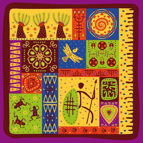 African ornamental pattern