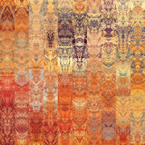 Art abstract colorful geometric border stylized pattern