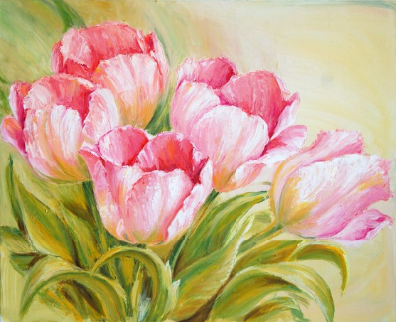 Oil Painting tulips