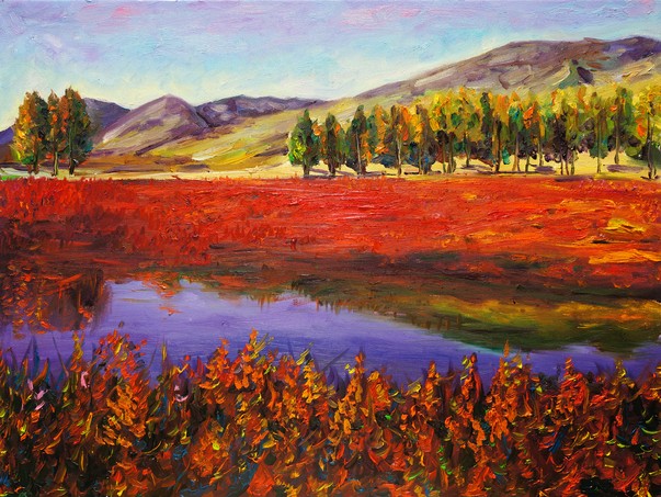 Oil Painting - Autumn Field
