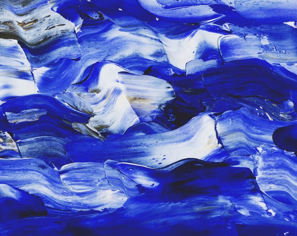 Abstract waves, oil paints