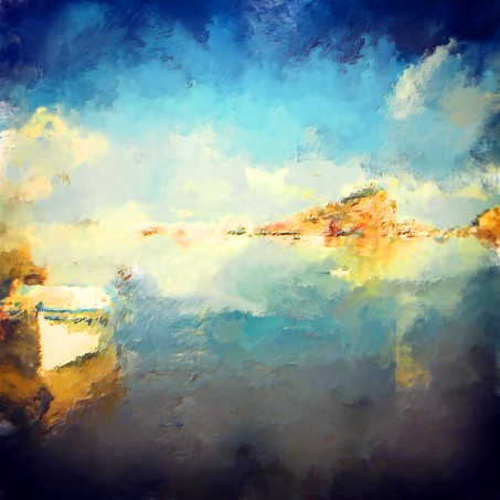 Oil painting - Abstract sea scene