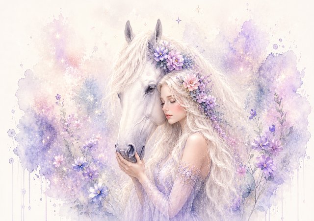 Magical bond between girl and horse