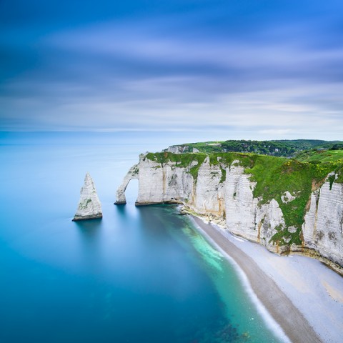 Etretat Aval cliff, Normandy, France