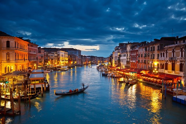 Grand Canal at night, Venice