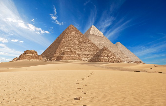 Pyramids in Giza