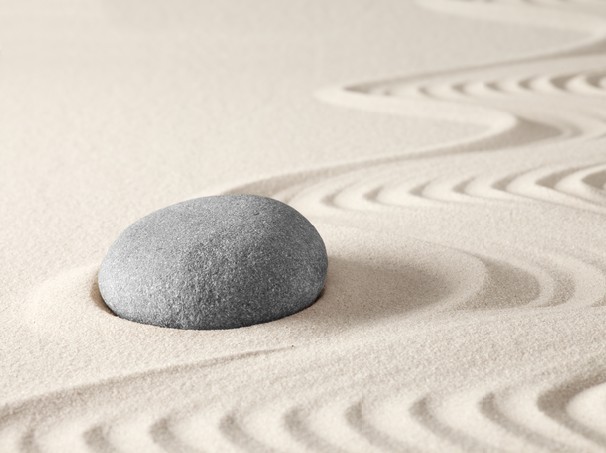 Zen buddhism spiritual japanese rock garden