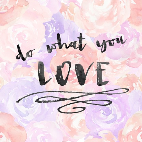 Do What You Love Modern Brush Lettering