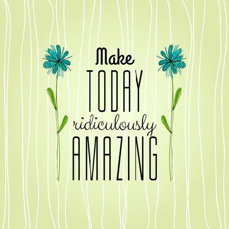 Vintage Typographic Background with Motivational Quotes in Retro Colors With Calligraphic Elements2