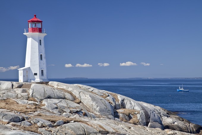 Peggy's Cove lighthouse, Nova Scotia, Canada